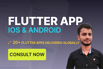create fintech app, rental app, realestate app, food delivery app in flutter