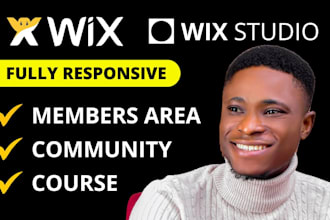 do wix membership website, community forum, studio members area, online course