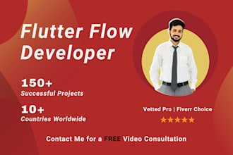 be  your expert flutterflow developer for ios, android, and API integration
