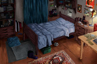 paint environment concept art and background