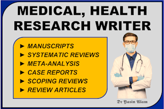 write meta analysis, systematic reviews and review articles