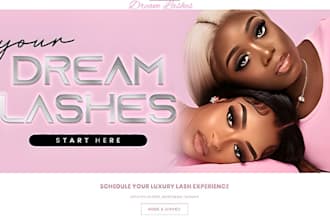 lashes extension shopify store lashes website beauty shopify store lashes store