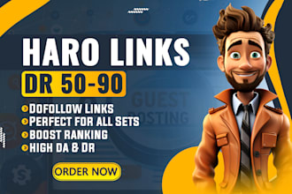 get high authority PR SEO backlinks from haro pitches via featured
