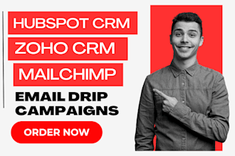 create custom email marketing campaigns for your hubspot, mailchimp, zoho CRM