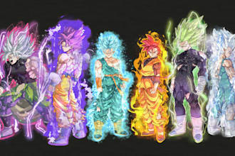 do any dragon ball style illutration for you