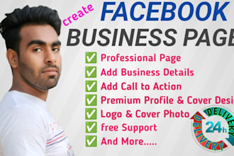 create facebook business page with logo and banner