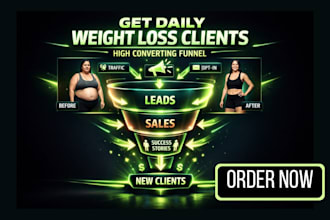 generate high quality weight loss leads with a converting funnel system