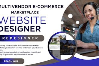 setup multi vendor marketplace clone woocommerce redesign wordpress website divi