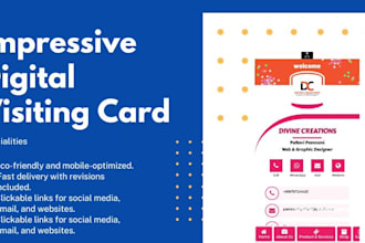 provide impressive digital visiting card services