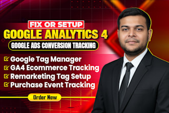 fix google analytics 4, gads conversion tracking, ga4 ecommerce tracking