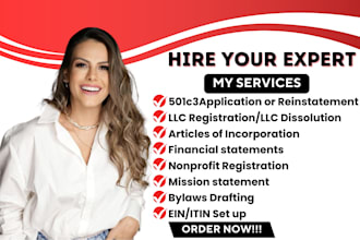 do nonprofit registration, 501c3 reinstate, llc registration, bylaws, ein, 501c3