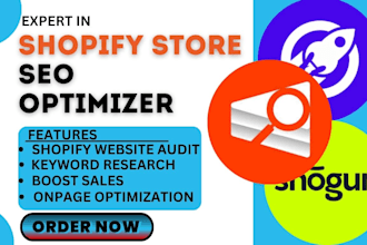 setup shopify on page SEO optimization shogun searchpie avada tapita booster