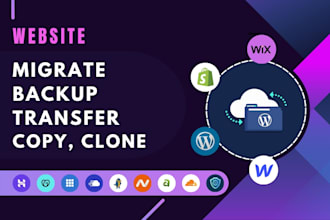 do wordpress migration website transfer or clone to a new hosting with backup