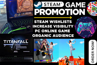 do steam game promotion, PC online video game marketing to boost steam wishlists