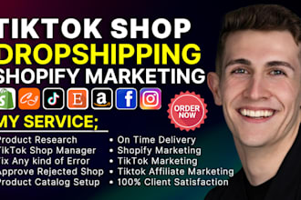 set up tik tok shop manage tik tok shop, fix tiktok shop dropshipping marketing