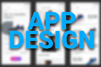 design web ui ux design, dashboard ui ux and app ui ux design in xd