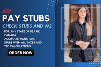 do accurate tax calculation for pay stubs, check stubs and w2 form