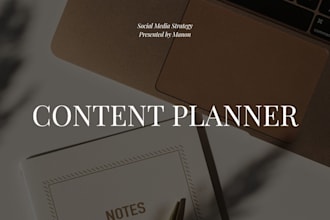 create a custom social media content calendar