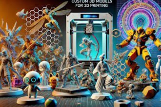 sculpt custom 3d model 3d anime figure 3d action figure 3d toy for 3d printing