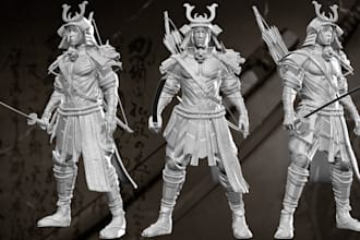 sculpt custom 3d model 3d anime figure 3d action figure 3d toy for 3d printing