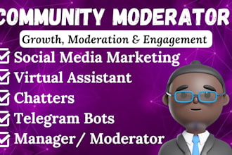 manage and moderate your telegram and discord community for active engagements