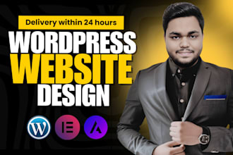 build responsive wordpress website design using elementor pro