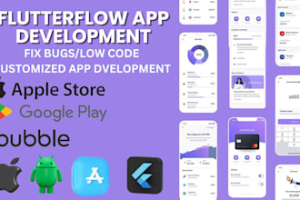 do flutter mobile app development figma to flutterflow mobile app design bug fix