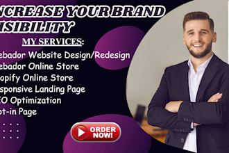 design or redesign webador website, webador store, shopify website or store