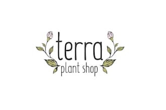 design lovely plant shop green plants logo