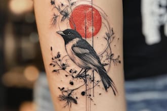 do drawing your traditional or old school tattoo design