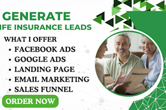 life insurance leads, life insurance landing page, life insurance sales funnel