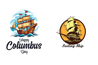 make creative unique boat ship logo