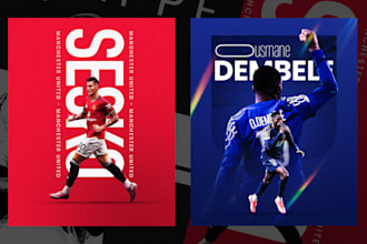create simple, elegant and modern sport poster design