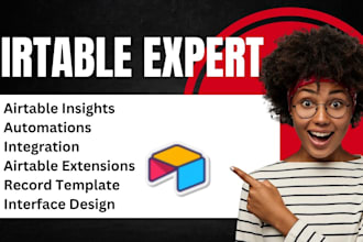 do airtable automations, extensions, insights, interface design, record template