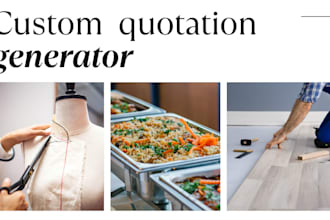 create a price quotation generator website