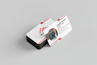 do modern and unique and professional buisness card design with qr code