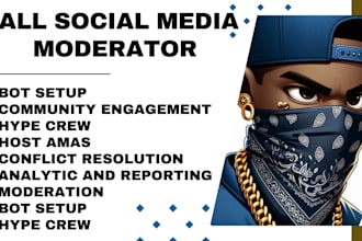 do discord, telegram community manager, moderator, for crypto project promotion