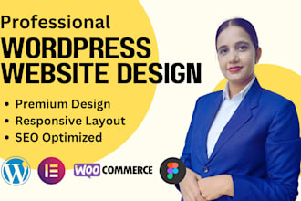 create wordpress website design using elementor pro