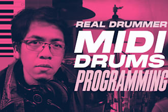 program realistic midi drums for your pop, rock, and metal music
