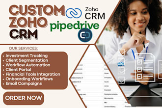 setup custom zoho automation zoho email campaign pipedrive bitrix24 agile CRM