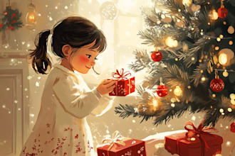 make design amazing christmas,greeting or holiday card