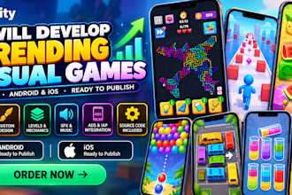 develop trending casual games for you
