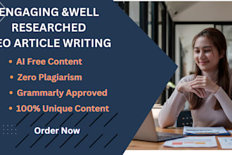 do SEO article writing and website content
