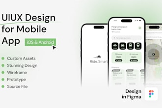 design a mobile app uiux for ios and android