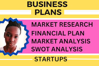 create a comprehensive business plan with financial models and market analysis