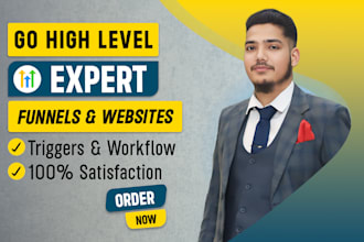design gohighlevel funnel, landing page, website, store, ghl expert