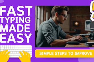 do a fast typing job, retype handwritten documents, your typist