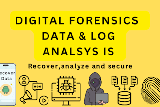do digital forensics, data recovery, log analysis, and investigation