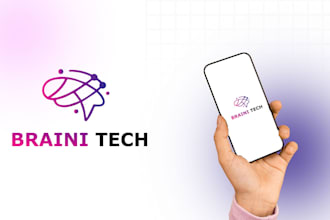 do minimalist tech, startup, crypto, security, logo design