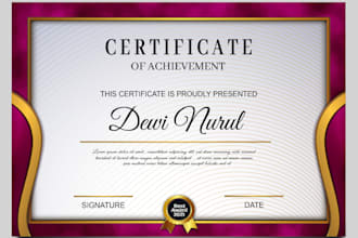 create professional diploma, custom certificate designs